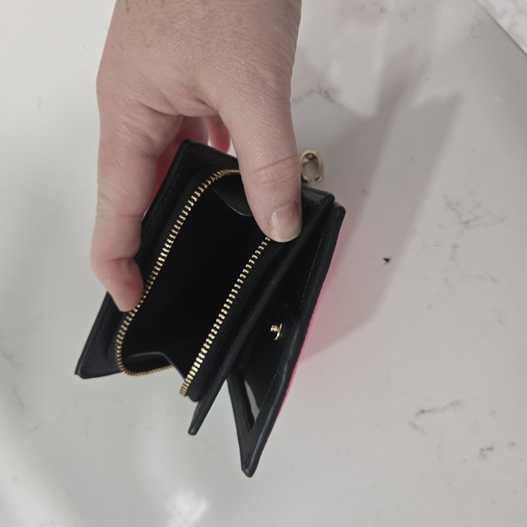 Coach Snap Wallet In Neon Hot Pink - Picture 5 of 6